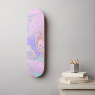 Abstract Marble Skateboard