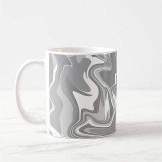 Abstract Marble Swirl Texture - Grey Tones  Coffee Mug