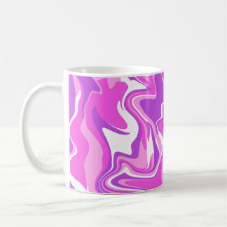 Abstract Marble Swirl Texture - Pink - Purple Tone Coffee Mug