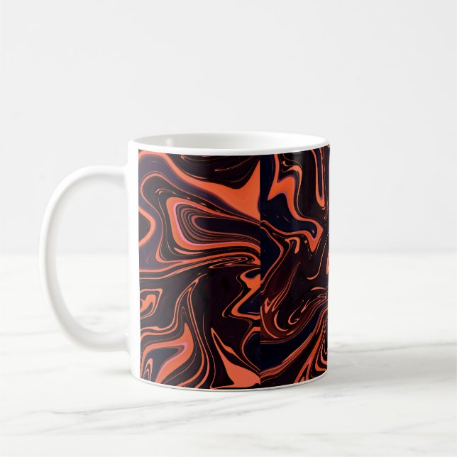 Abstract Marble Texture Background Coffee Mug (Left)