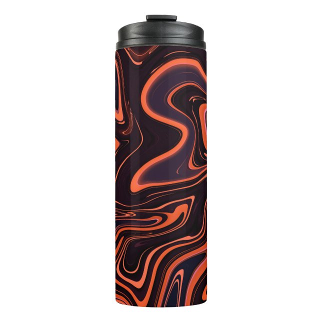 Abstract Marble Texture Background Thermal Tumbler (Front)