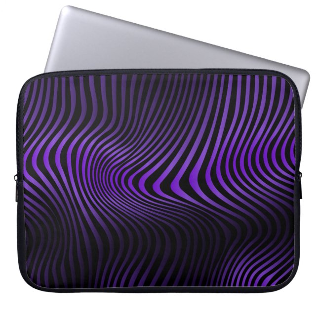 Abstract marble texture background with bright lin laptop sleeve (Front)