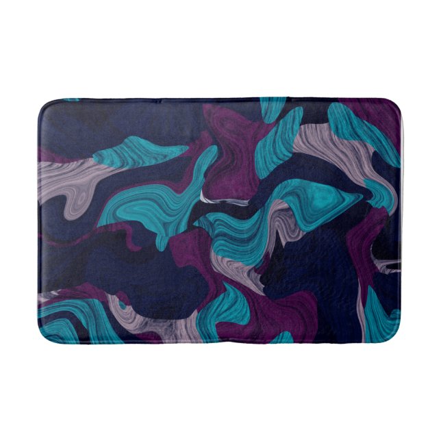 Abstract Marble Texture    Bath Mat (Front)
