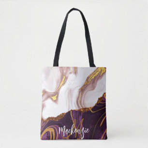 Abstract Marble Texture Tote Bag