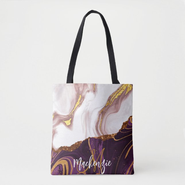 Abstract Marble Texture Tote Bag (Front)