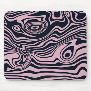Abstract Marble Waves Artwork Mouse Pad