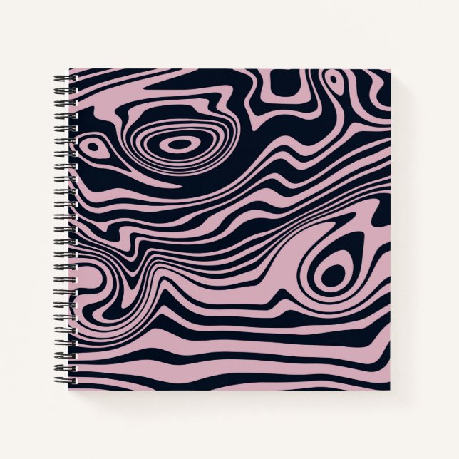 Abstract Marble Waves Artwork | Notebook (Front)