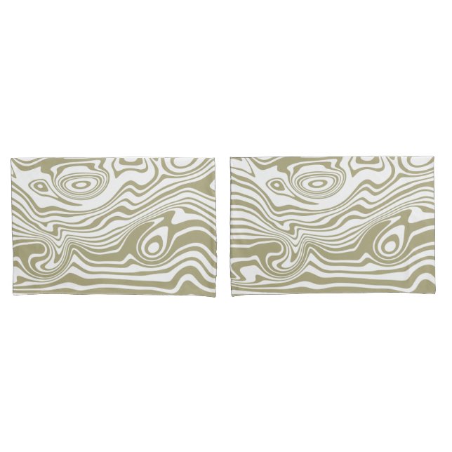 Abstract Marble Waves Artwork | Pillowcase (Front-Set)