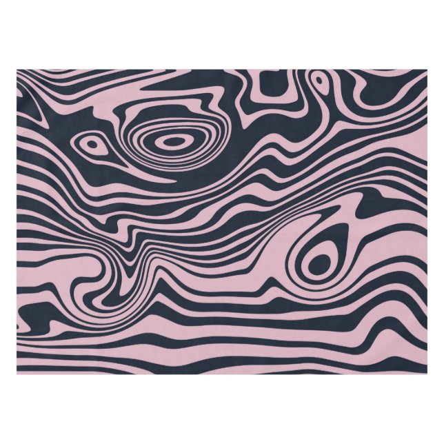 Abstract Marble Waves Artwork | Tablecloth (Front (Horizontal))