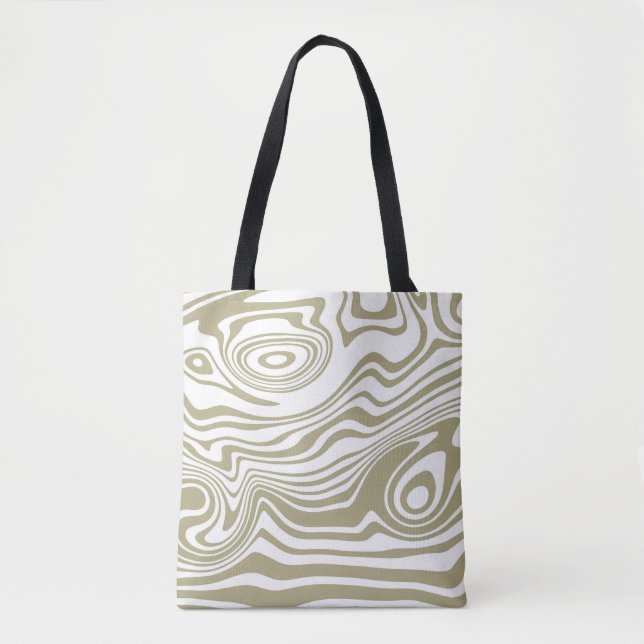 Abstract Marble Waves Artwork | Tote Bag (Front)