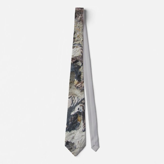Abstract Marbled Driftwood Pattern Professional Tie (Front)