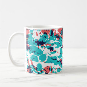 Abstract Marbled Paper Art Background Coffee Mug