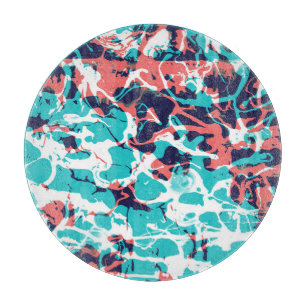 Abstract Marbled Paper Art Background Cutting Board