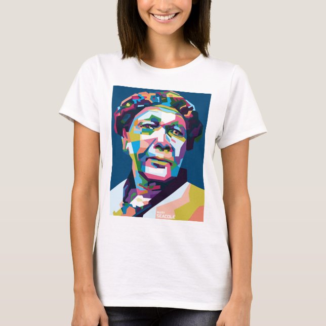 Abstract Mary Seacole in WPAP T-Shirt (Front)