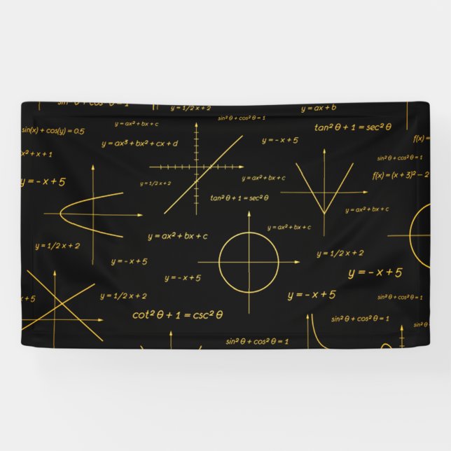 abstract math pattern banner (Horizontal)