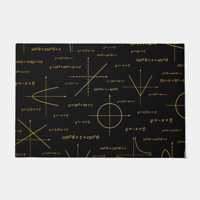 abstract math pattern doormat (Front)