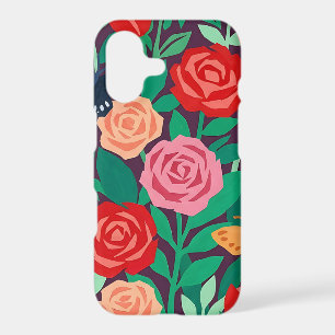 Abstract Matisse Roses Butterflies iPhone Cases