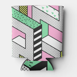 Abstract Memphis: 80s geometric shapes. Can Cooler