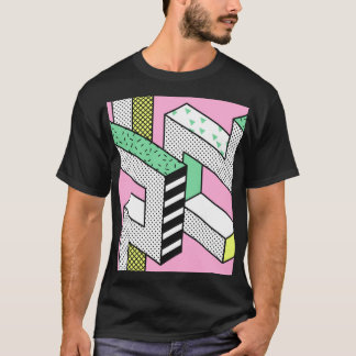 Abstract Memphis: 80s geometric shapes. T-Shirt