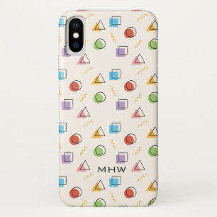 Abstract Memphis Pattern custom monogram cases