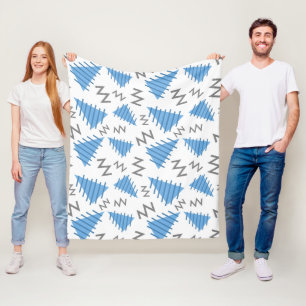 Abstract Memphis Pattern fleece blanket