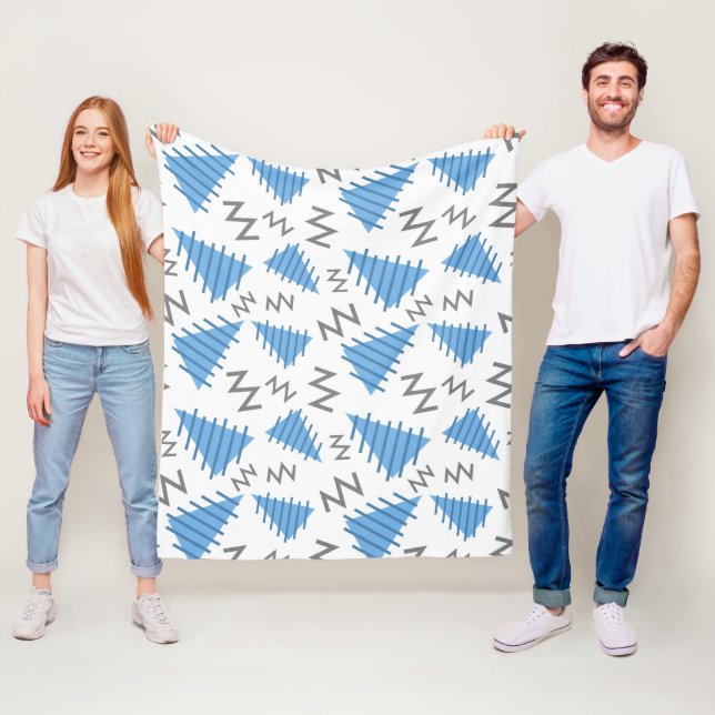 Abstract Memphis Pattern fleece blanket (In Situ)