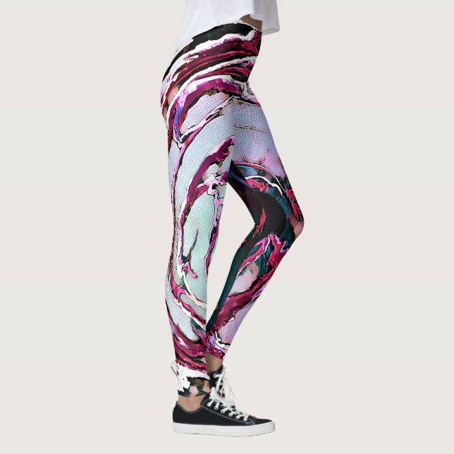 Abstract Mercury Art Leggings (Right)