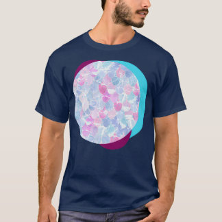 Abstract Mermaid Scales Pattern T-Shirt