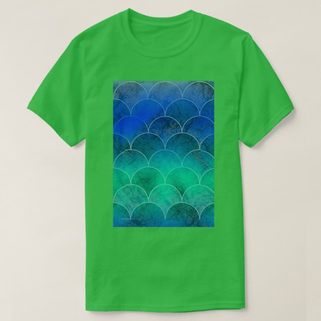 Abstract Mermaid Tails T-Shirt (Design Front)