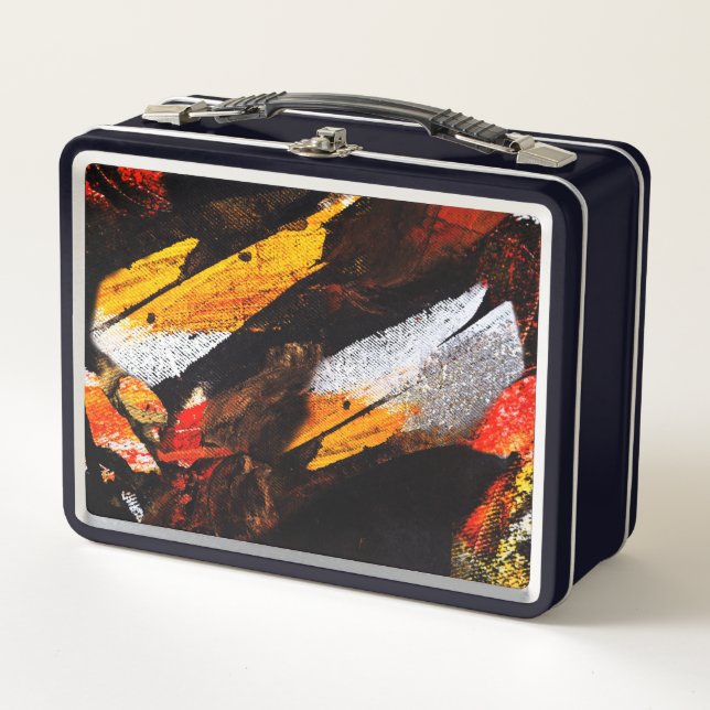 Abstract Metal Lunch Box (Front)