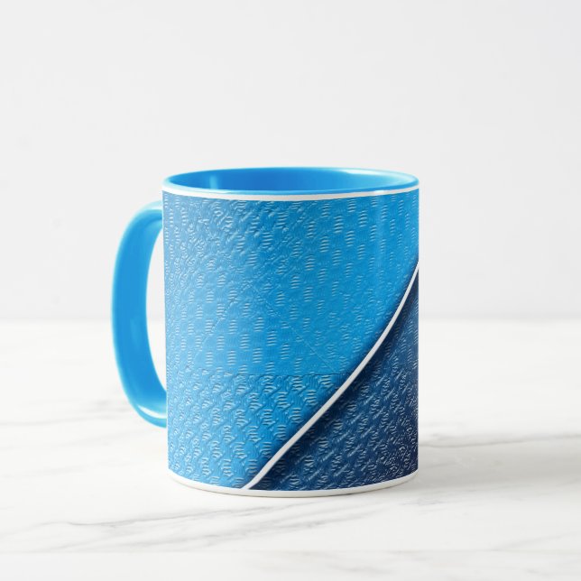 Abstract metallic brushed surface texture. mug (Front Left)