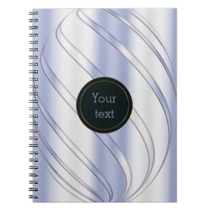 abstract metallic dynamic texture notebook