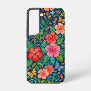 Abstract Mexican Hibiscus Samsung Cases