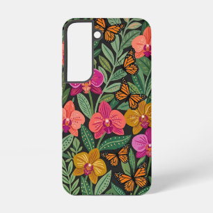 Abstract Mexican Orchid Butterflies Samsung Cases