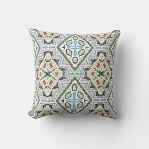 Abstract mexican tribal retro african ethno tradit cushion