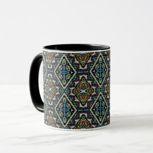 Abstract mexican tribal retro african ethno tradit mug