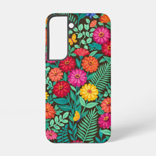 Abstract Mexican Zinnia Butterflies Samsung Cases