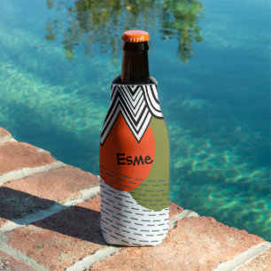 Abstract Mid-Century Modern Bottle Cooler