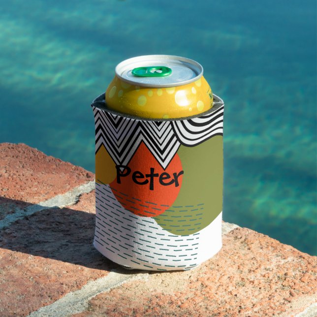 Abstract Mid-Century Modern  Can Cooler (In Situ Pool)