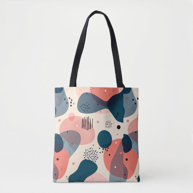 Abstract Mid-Century Modern Tote Bag (Front)