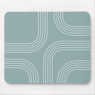 Abstract Mid Century style line art  Mouse Pad