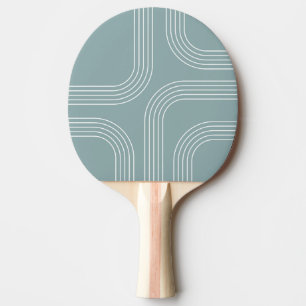 Abstract Mid Century style line art Ping Pong Paddle