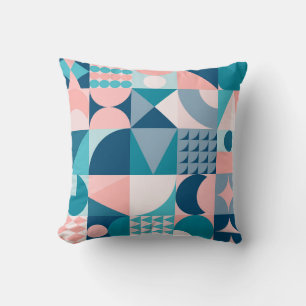 Abstract midcentury pattern cushion
