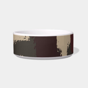 Abstract Military Camouflage Pattern Bowl