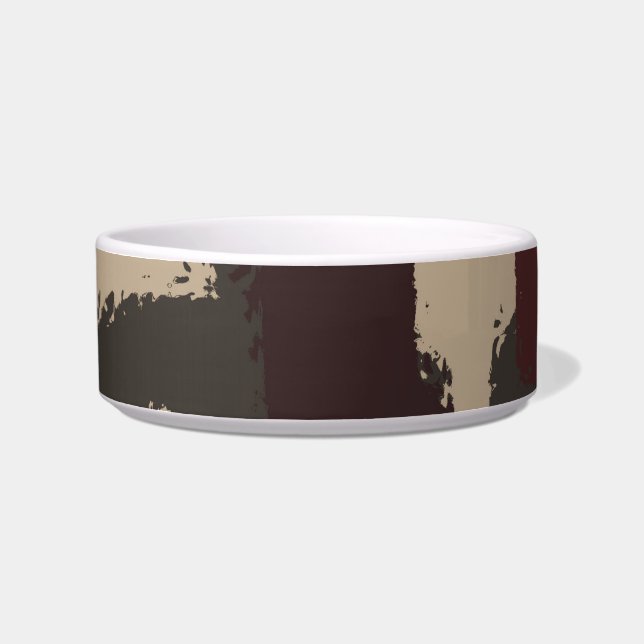 Abstract Military Camouflage Pattern Bowl (Left)