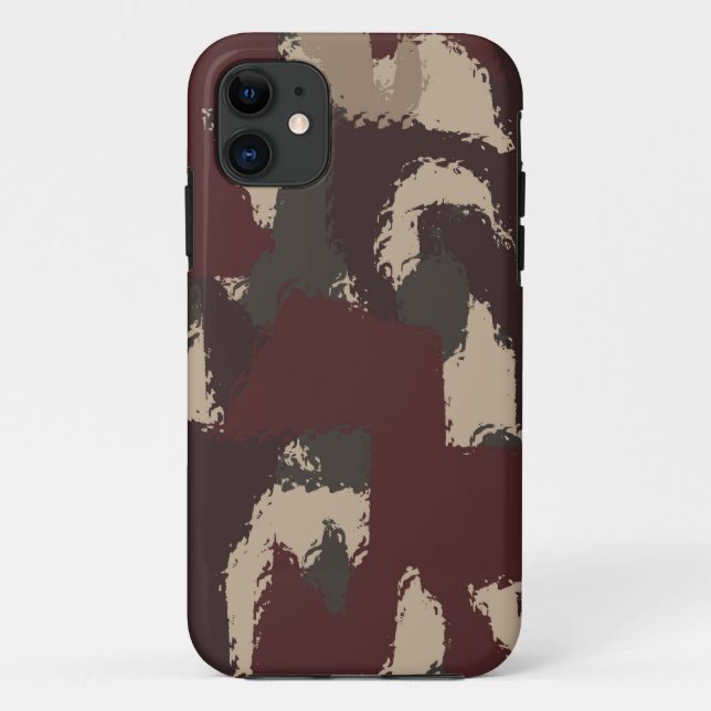 Abstract Military Camouflage Pattern Case-Mate iPhone Case (Back)