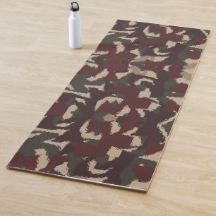 Abstract Military Camouflage Pattern Yoga Mat