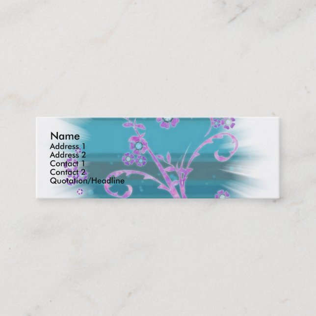 abstract mini business card (Front)
