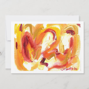 Abstract Mini Painting Invitation
