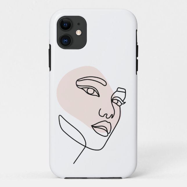 Abstract minimal female single line art 2 Case-Mate iPhone case (Back)